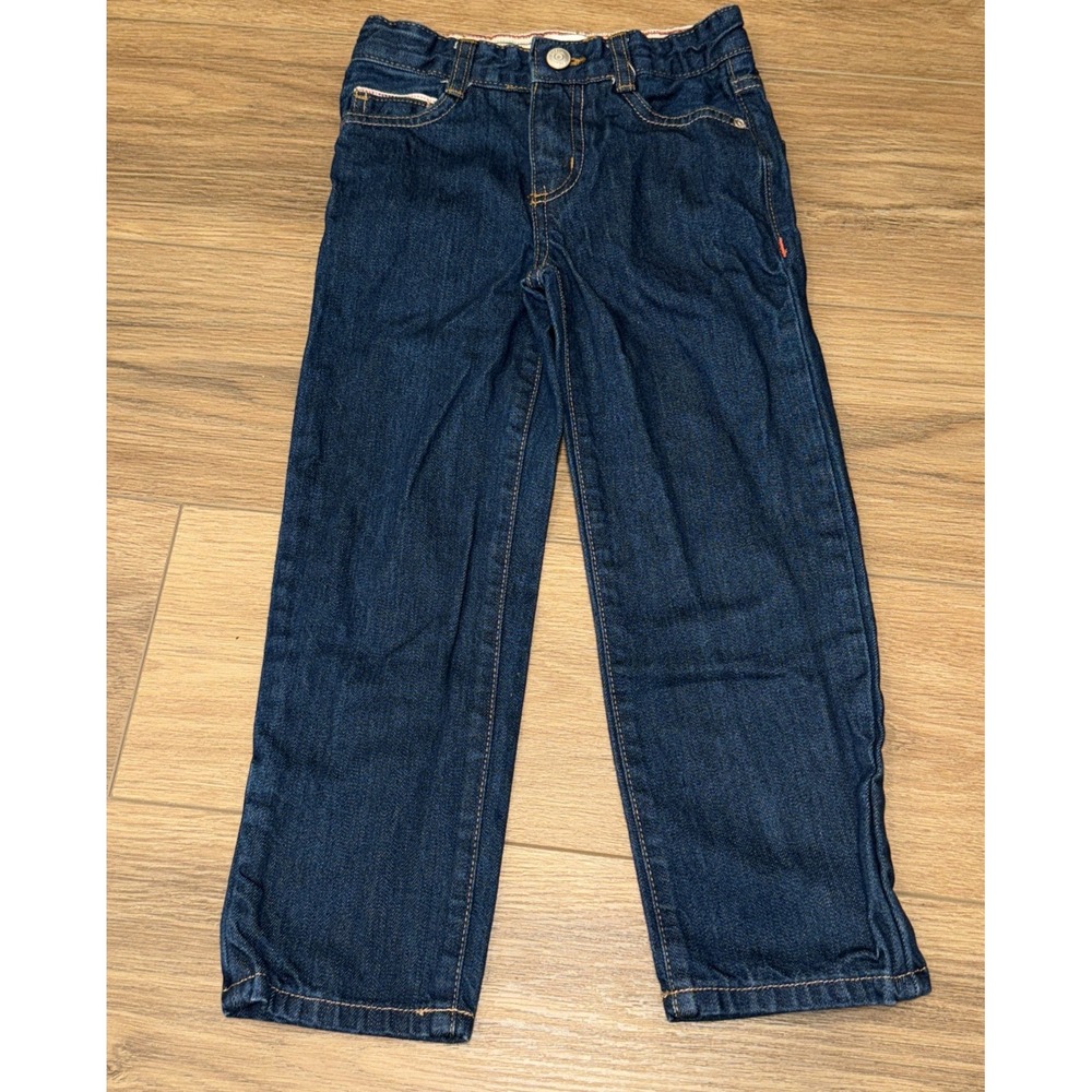 Mini Boden Jeans Youth Blue 5Y Adjustable Waist Classic Dark Wash Denim EUC